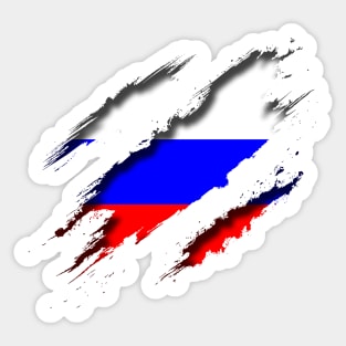 Russia Shredding Sticker